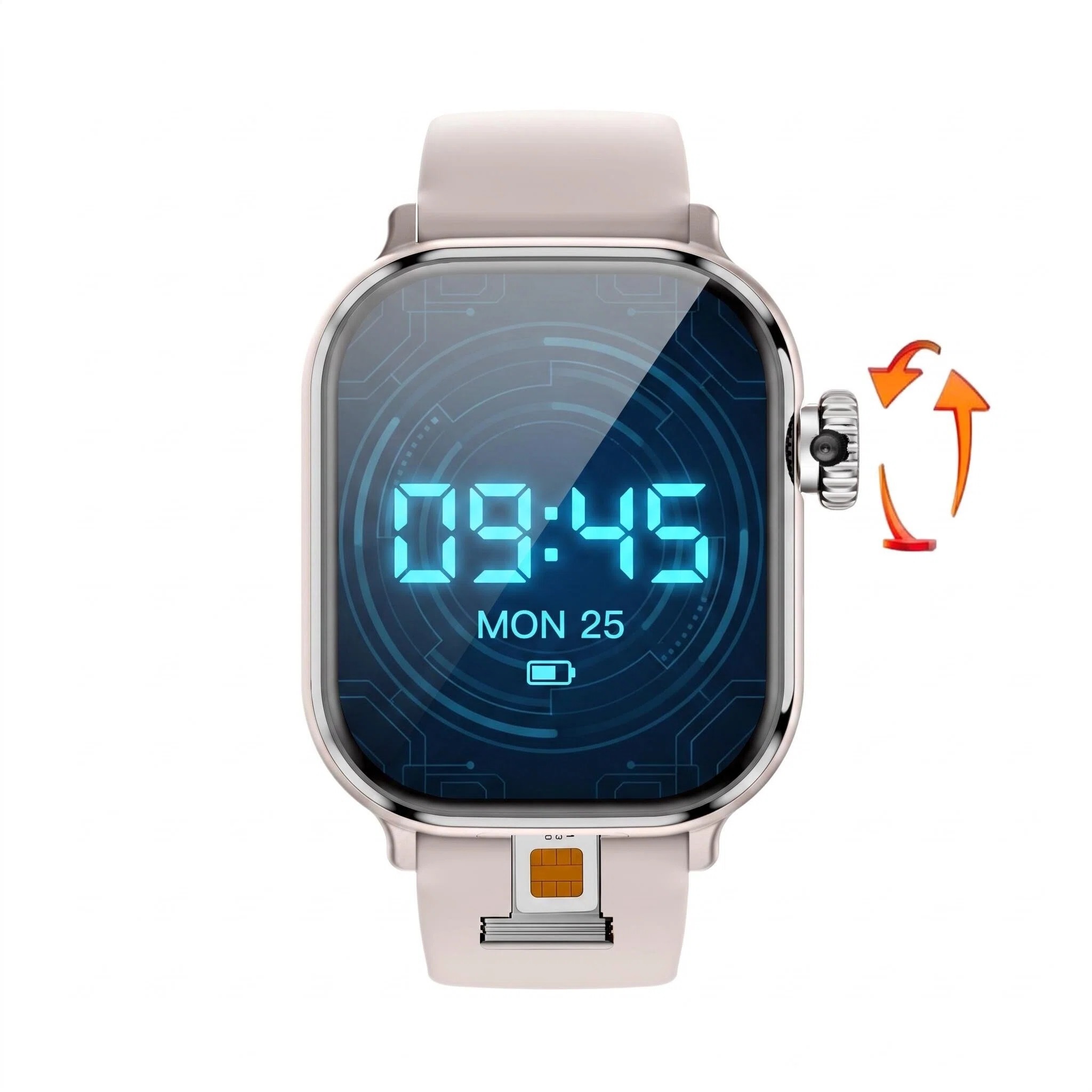 Fall Detection Watch - 32GB+512GB スマートウォッチ 5G LTE Android 12.0