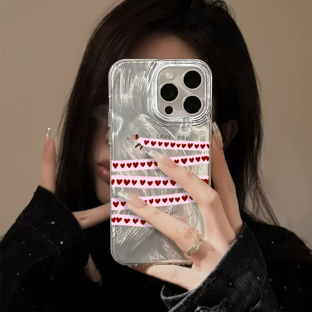 可愛いダックスフント柄のシルク風スマホケース Samsung - Samsung Galaxy S24 のレビューと価格