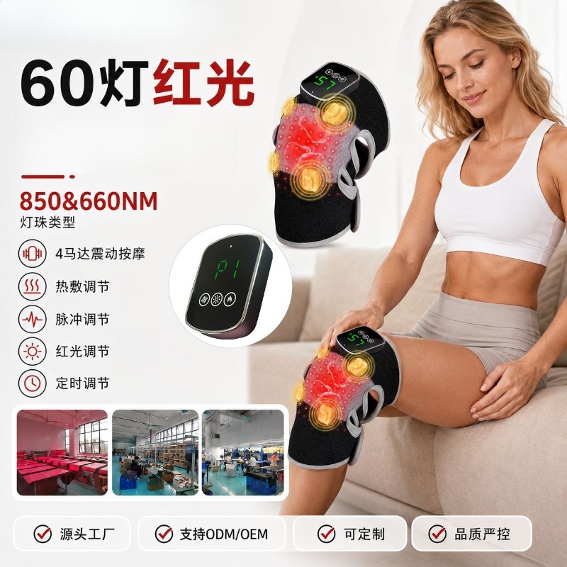 60個のLEDライトを搭載したデュアル波長膝サポーター。4つ - Smart Knee Wrap のレビューと価格