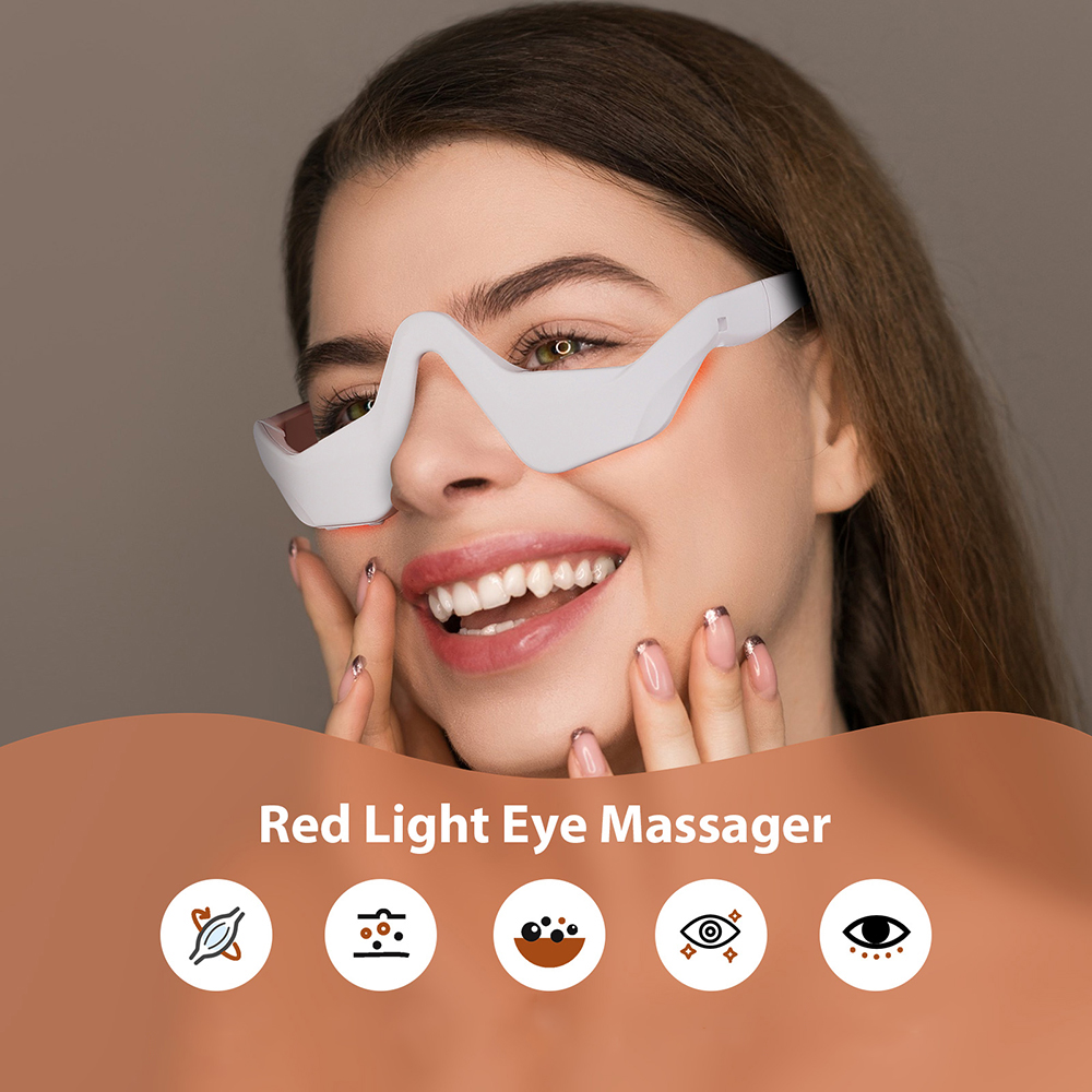 アイマッサージャー 3D アイリラックスマッサージャー 疲労 - Light Therapy Glasses のレビューと価格